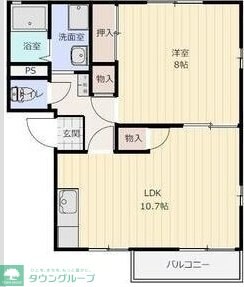 ロジュマンBの物件間取画像