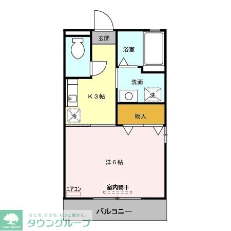 フライハイツラオムの物件間取画像