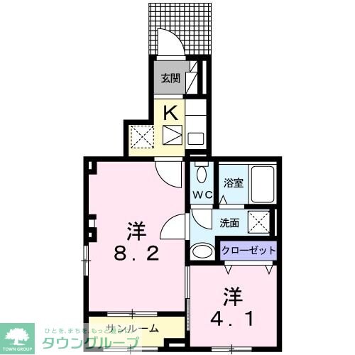 アルコバレーノの物件間取画像