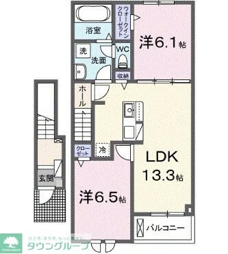 サニーコリーヌの物件間取画像