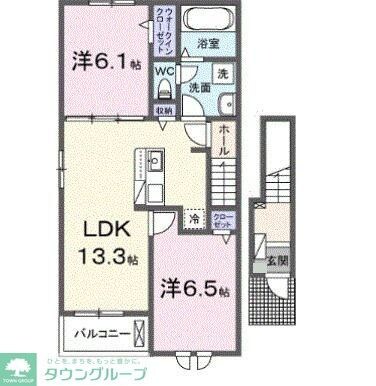 サニーコリーヌの物件間取画像