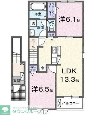 サニーコリーヌの物件間取画像