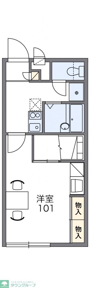 レオパレスグリーンパークの物件間取画像