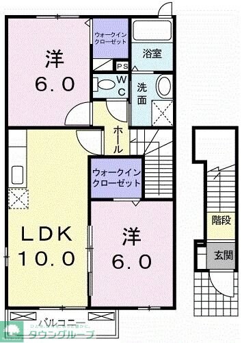 プロメナーデの物件間取画像