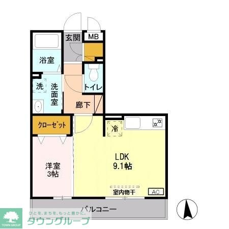 メイスクエア Cの物件間取画像