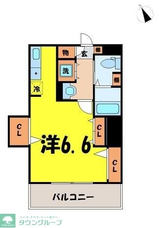 シャトレ宮町の物件間取画像