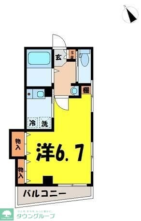 シャトレ宮町の物件間取画像