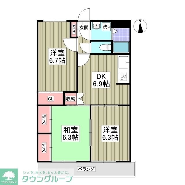 エンブレムの物件間取画像