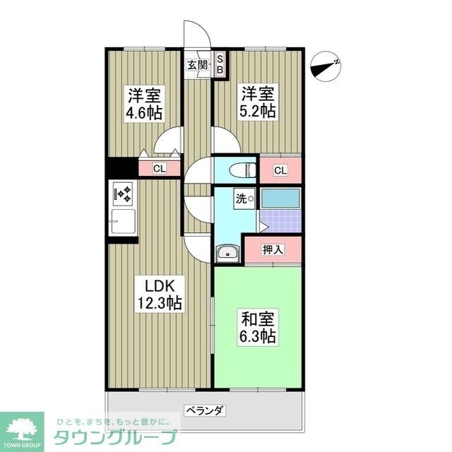 サンライズマンション 熊谷の物件間取画像