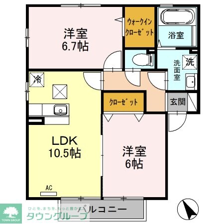 サングランデの物件間取画像