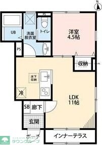 リーブルファイン花崎駅の物件間取画像