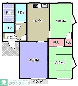 ソシアルヴィラ・エフの物件間取画像