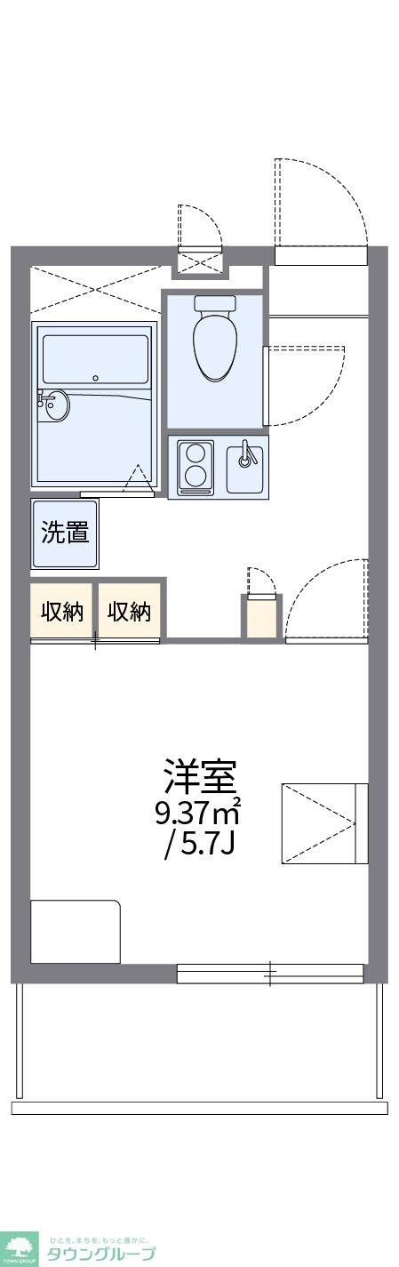 レオパレスカナサラの物件間取画像