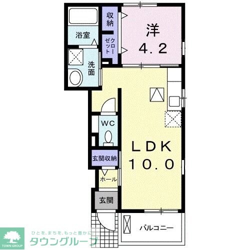 プラシードIの物件間取画像