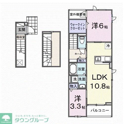 円光2丁目アパートの物件間取画像