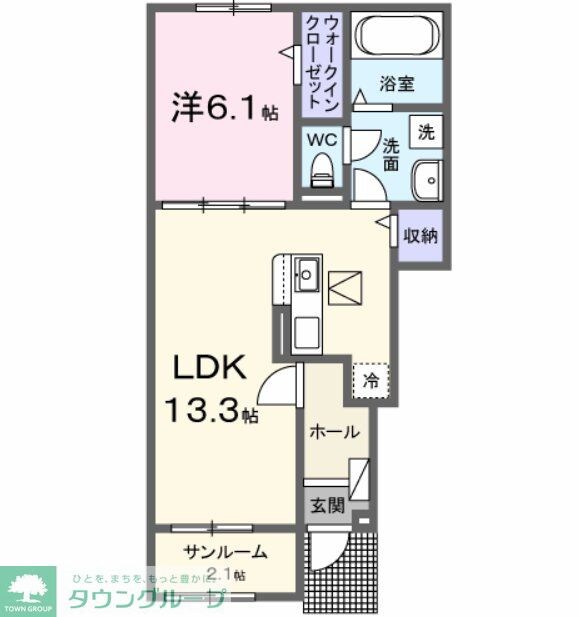 サンクレストの物件間取画像