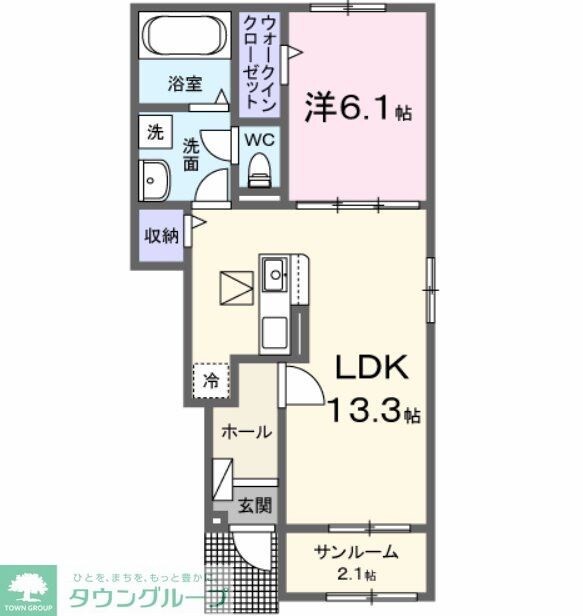 ライフベリー Aの物件間取画像