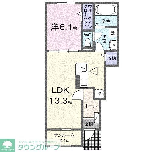 ライフベリー Aの物件間取画像