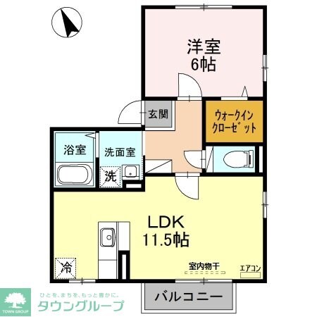 グランメール桜町 Cの物件間取画像