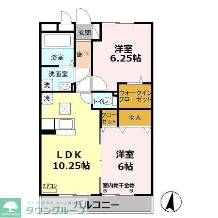プリムローズの物件間取画像