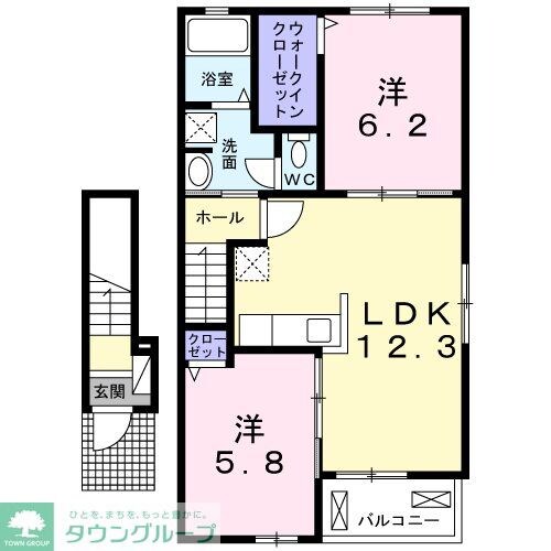 カルモ・ウーノの物件間取画像
