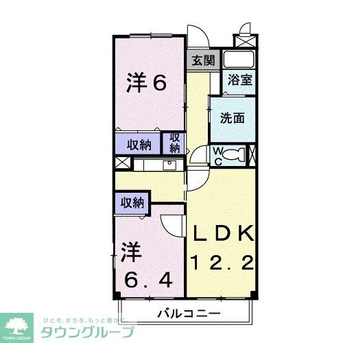 パレ・ヴェルジュの物件間取画像