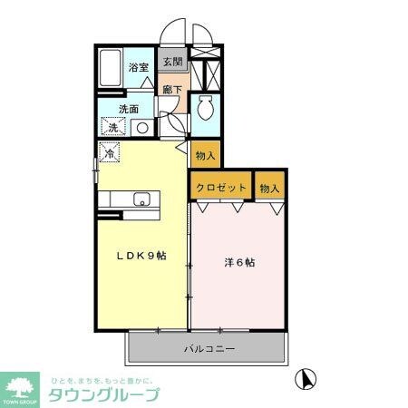 クレールの物件間取画像