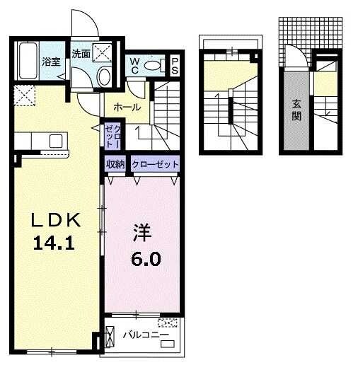 オランジュ・ウエストの物件間取画像