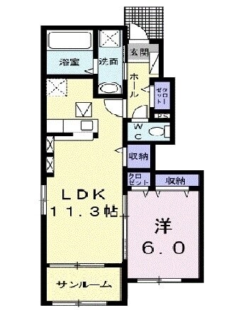 アニバーサリーの物件間取画像