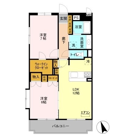 フレグランスの物件間取画像