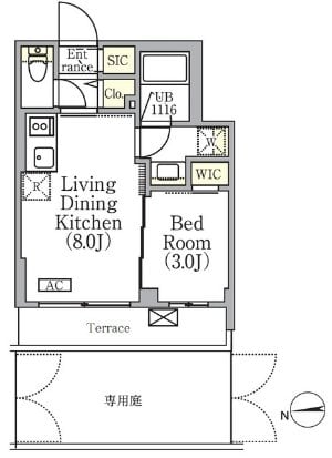 イプセ中野三丁目の物件間取画像