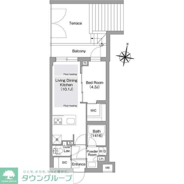 コンフォリア・リヴ東中野の物件間取画像