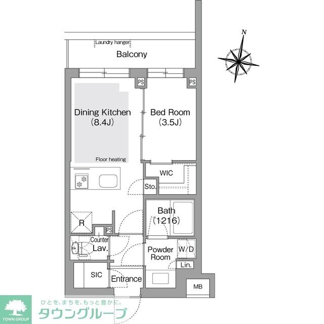 コンフォリア・リヴ東中野の物件間取画像