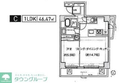 スパシエ幡ヶ谷の物件間取画像