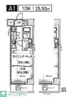 スパシエ幡ヶ谷の物件間取画像