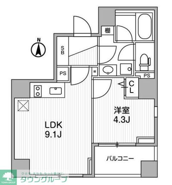 Lighthouse西新宿の物件間取画像