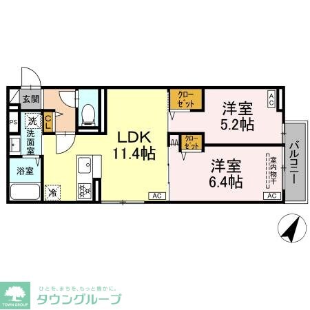 セレスティア白鷺IIの物件間取画像