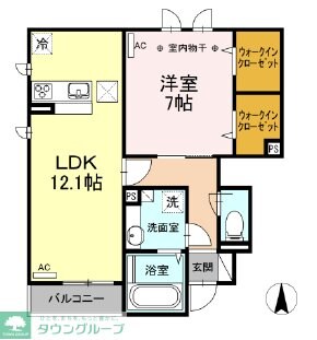 ドヌール井草Bの物件間取画像
