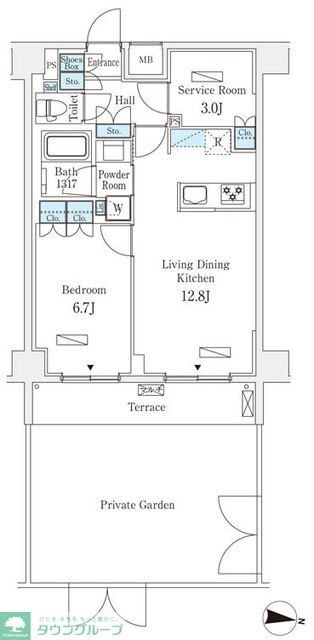 ラティエラ中野新井の物件間取画像