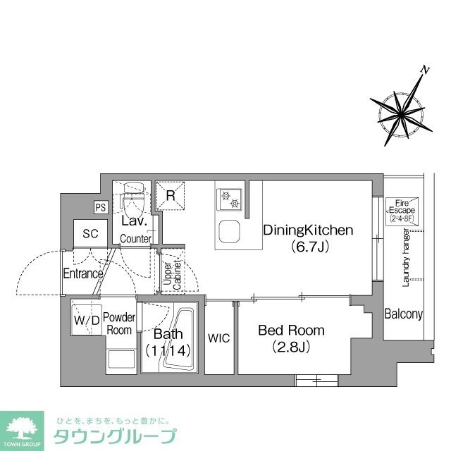 コンフォリア・リヴ新中野SOUTHの物件間取画像