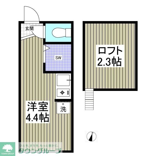 アーバンプレイス沼袋B棟の物件間取画像