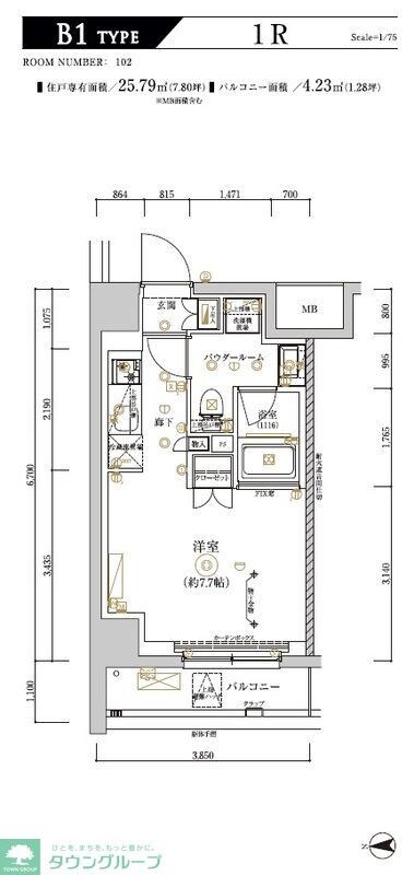 RELUXIA CITY 北新宿の物件間取画像
