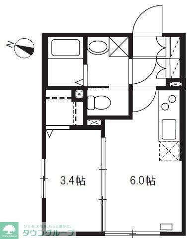 エルファーロ笹塚IIの物件間取画像