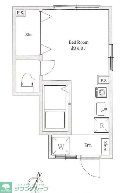 平和ハイツ中野の物件間取画像