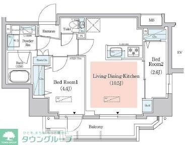 アーバネックス西新宿IIの物件間取画像