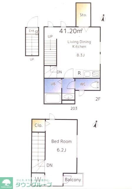 エクセルコート富士見台の物件間取画像