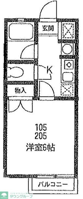 メルベーユ アビテの物件間取画像