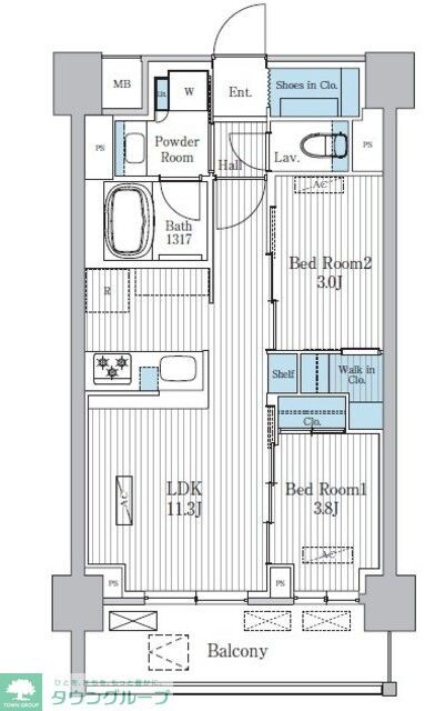 Terra蚕糸の森の物件間取画像