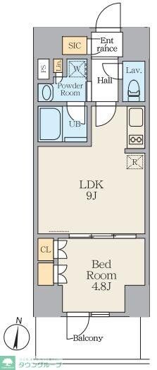 Alivis笹塚の物件間取画像