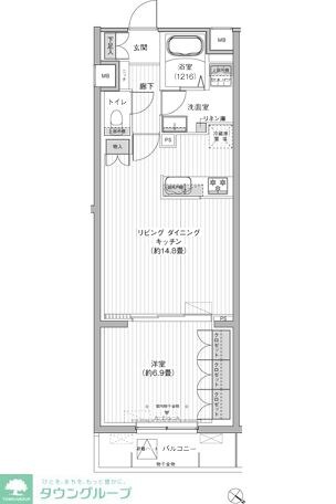 クラルテラセ新宿富久の物件間取画像